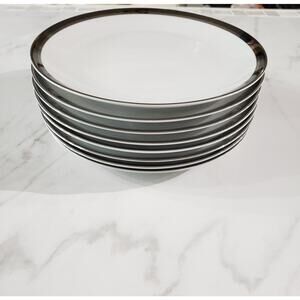 Fine China By Fashion Royale Elegance M-6066 Japan. 8 Dessert Plates